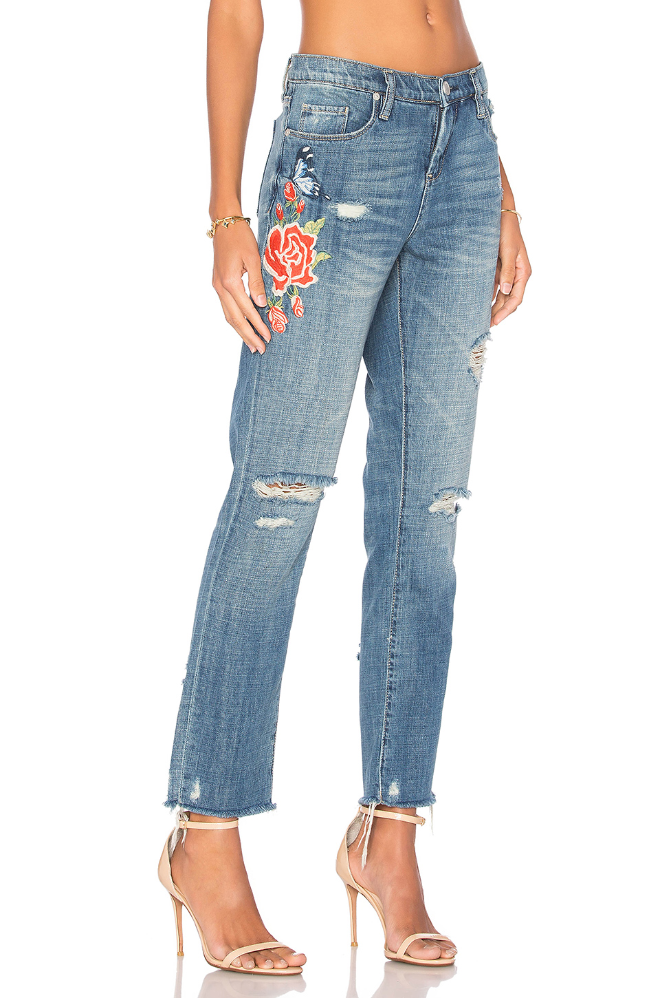 embroidered denim trends